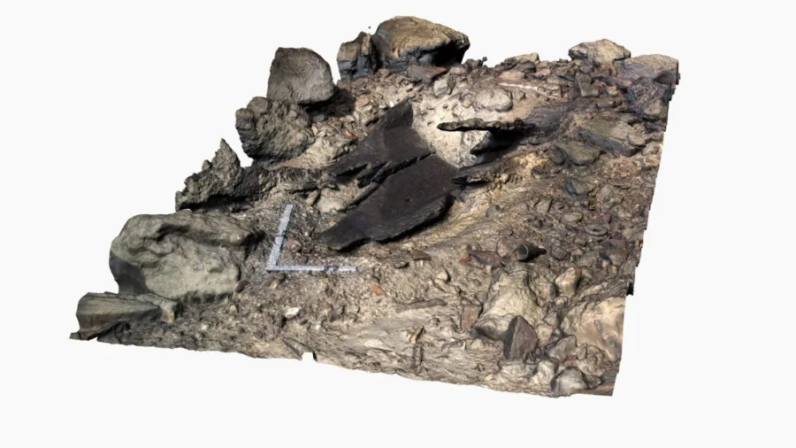 Fotogrametrijski 3D model monoksila snimio i izradio J. Macura.