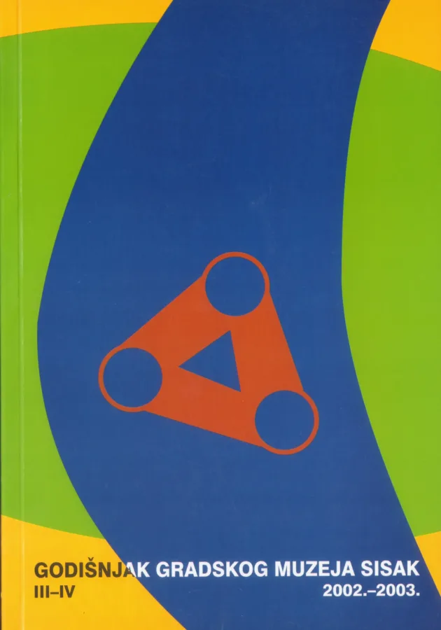 Godišnjak Gradskog muzeja Sisak, br.3 4, 2002. 2003.., 4 €