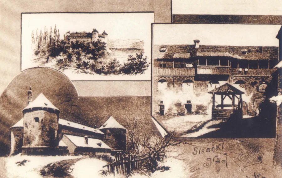 Razglednica, motiv Stari grad,, 1 €