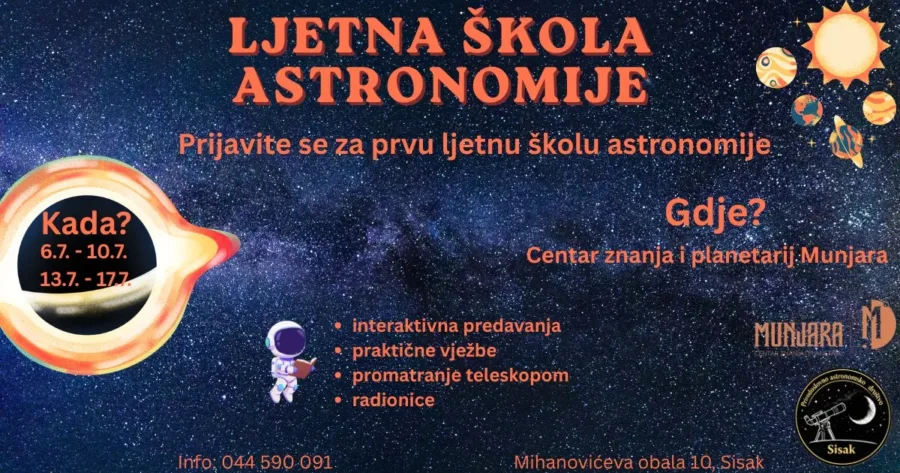 Ljetna škola astronomije pozivnica